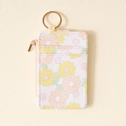 Daisy Craze Keychain Wallet - Daisy Craze Peach
