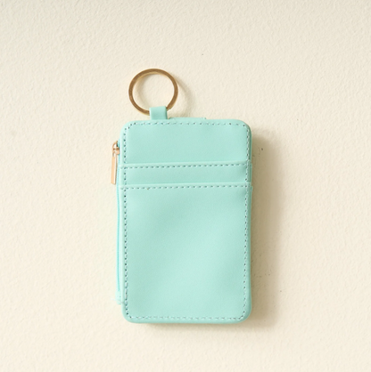 Keychain Card Wallet - Aqua
