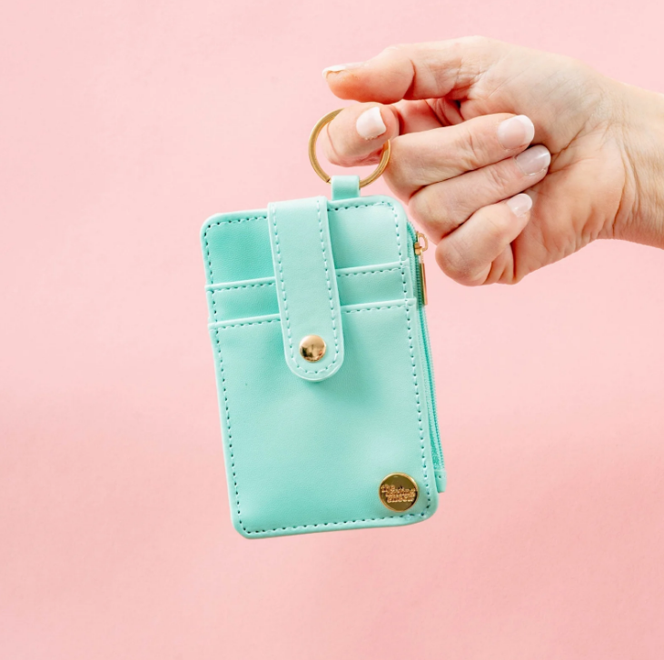 Keychain Card Wallet - Aqua