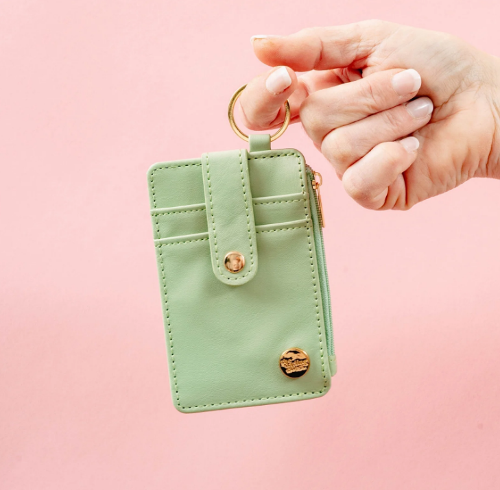 Keychain Card Wallet - Light Green