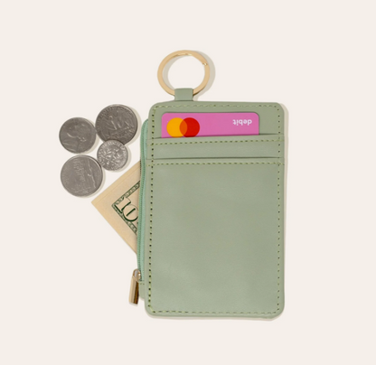 Keychain Card Wallet - Light Green