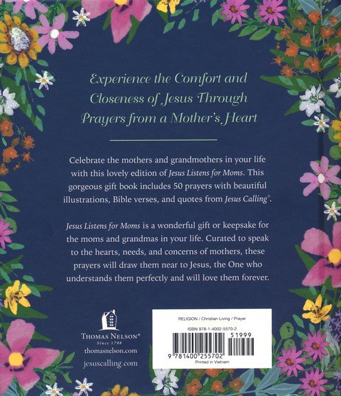 9781400255702 Jesus Listens for Moms A 50-Day Devotional Book By Sarah Young 0