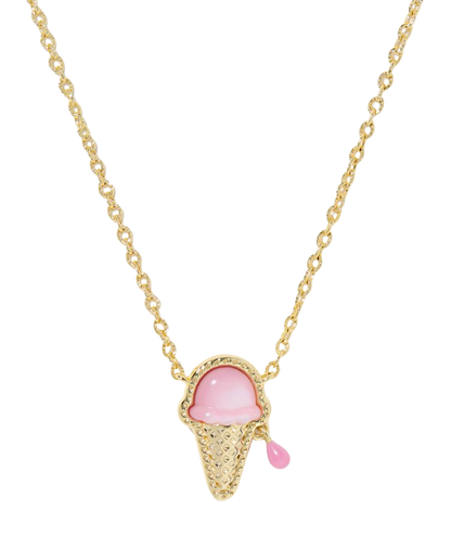 9608894661 Kendra Scott Ice Cream Short Necklace in Pastel Pink Mother of Pearl