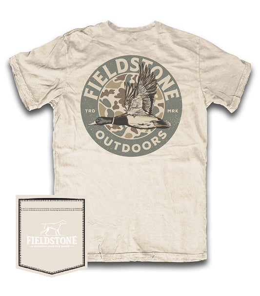 983 Fieldstone Men's Mallard Shield T-Shirt Ivory