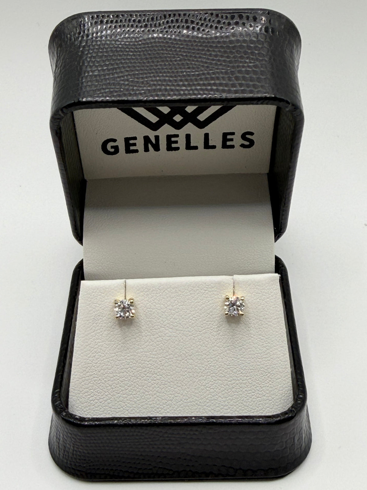 EM1006S-075-LG 14K 3/4CTW Lab Grown Diamond VS/SI+ G+ Screwback Earrings Yellow Gold 0