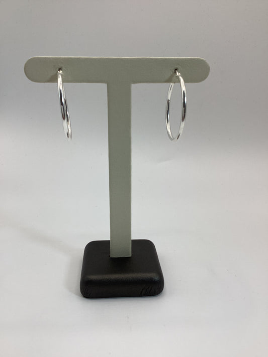 SE-2030 2mmx30mm Sterling Silver Hoop Earrings