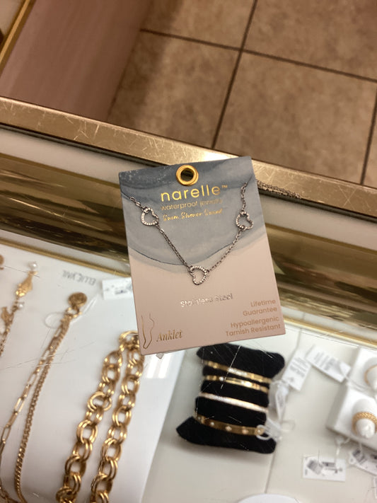 10204 Narelle Linked Heart Anklet 0