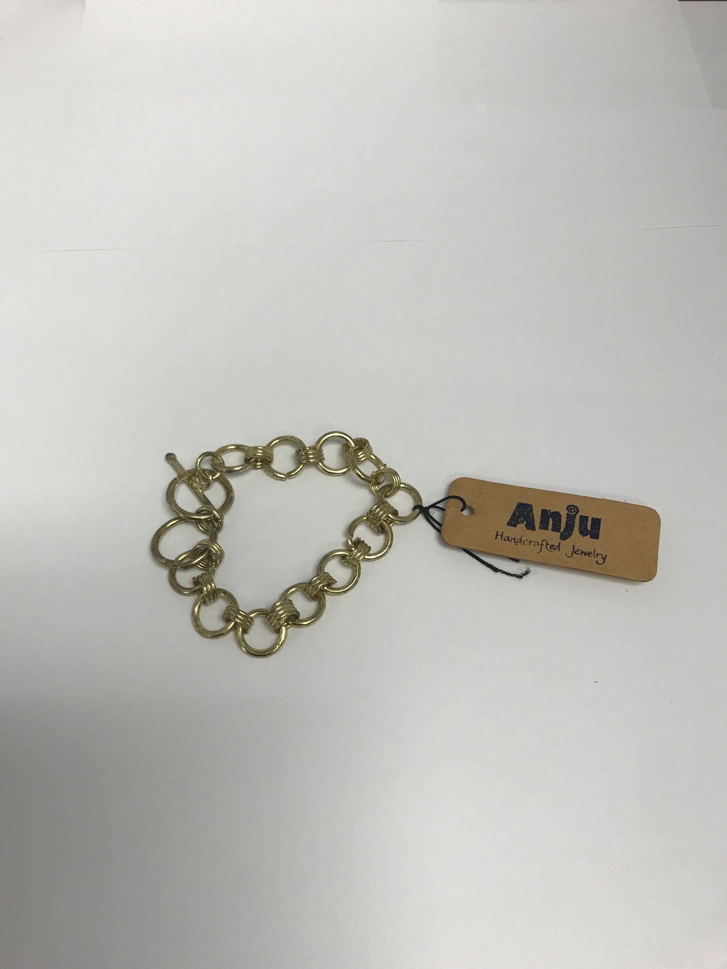 BL705G Brass Chain Link Bracelet