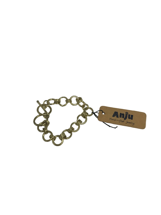 BL705G Brass Chain Link Bracelet