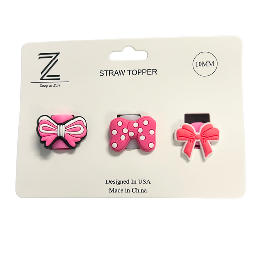 Bow Straw Toppers - 10mm