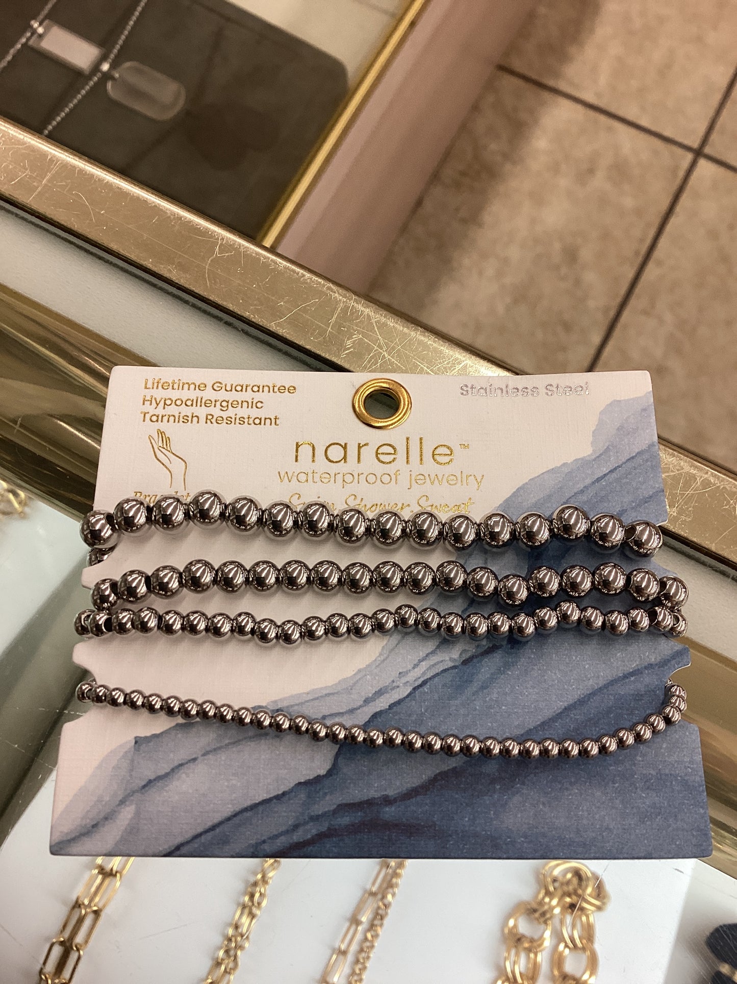 10135 Narelle Four Single Row Bead Bracelet Set 0
