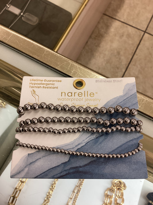 10135 Narelle Four Single Row Bead Bracelet Set 0