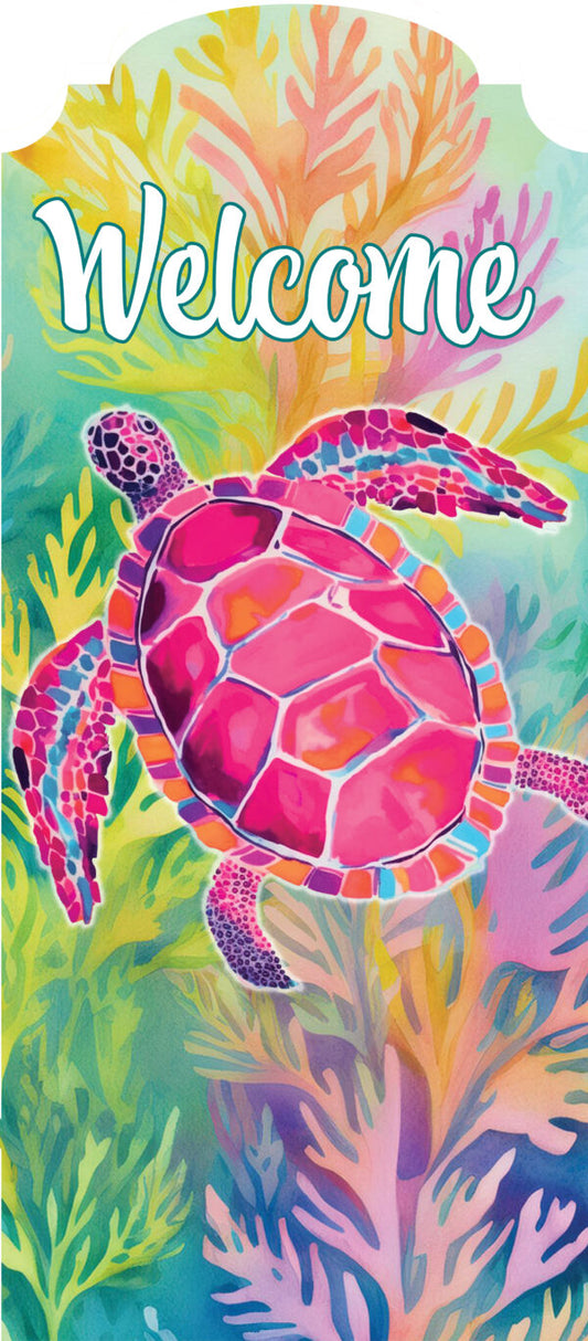 3056 Custom Decor Watercolor Turtle Yard Sign