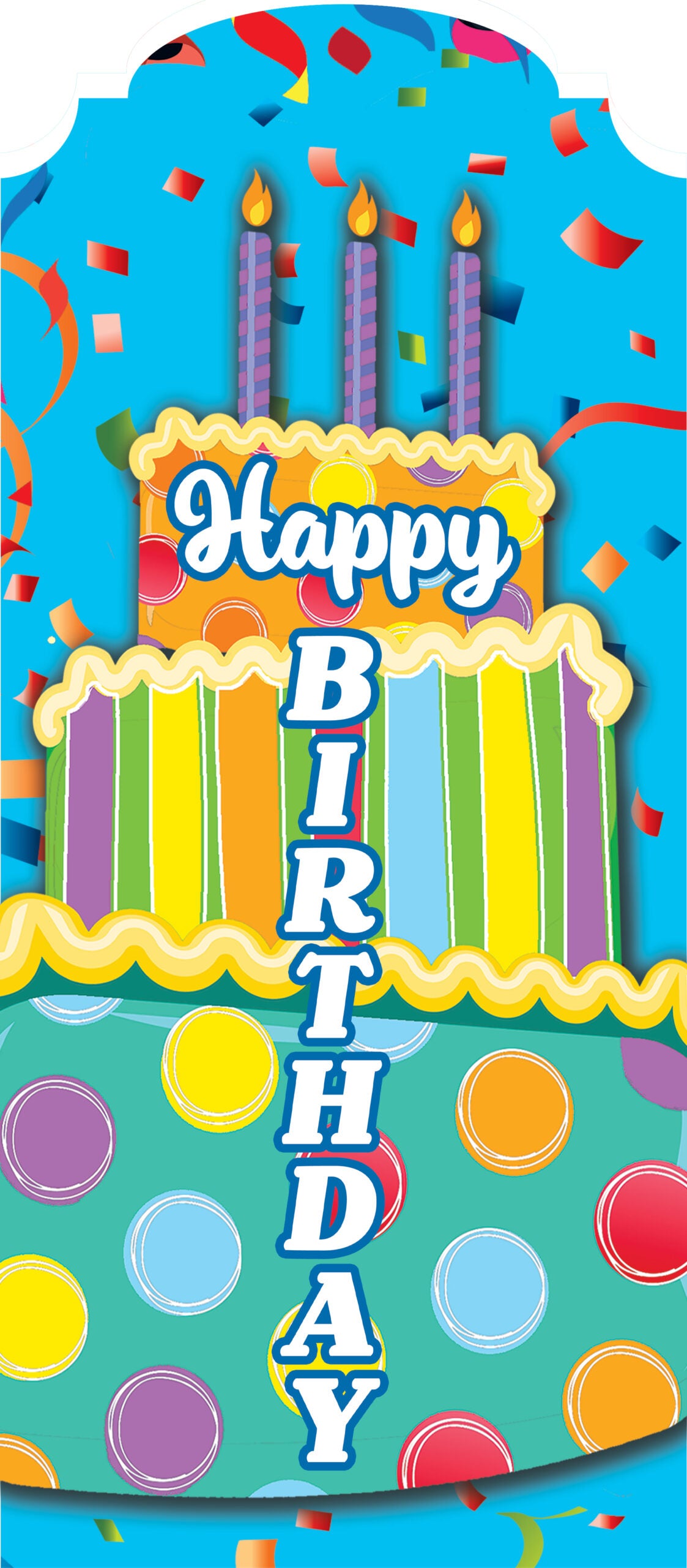3058 Custom Decor Happy Birthday Yard Sign