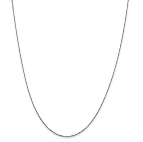 14K White Gold Quadra Wheat Chain - 22"
