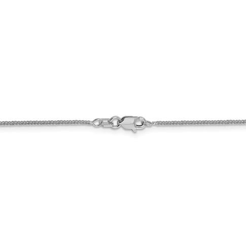14K White Gold Quadra Wheat Chain - 22"