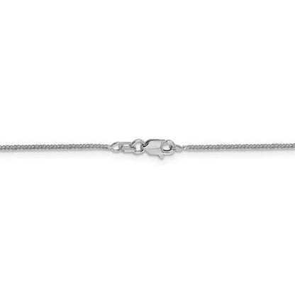 14K White Gold Quadra Wheat Chain - 22"