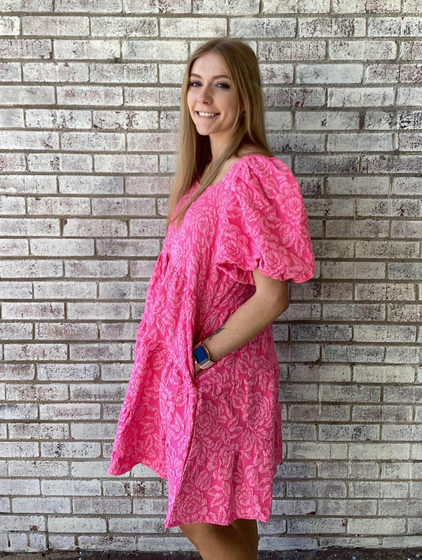 7982B-HP GRACE & EMMA PINK DOLLY DOLL DRESS