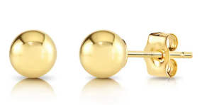 8MM Gold Filled Ball Earrings with 14K YG Posts