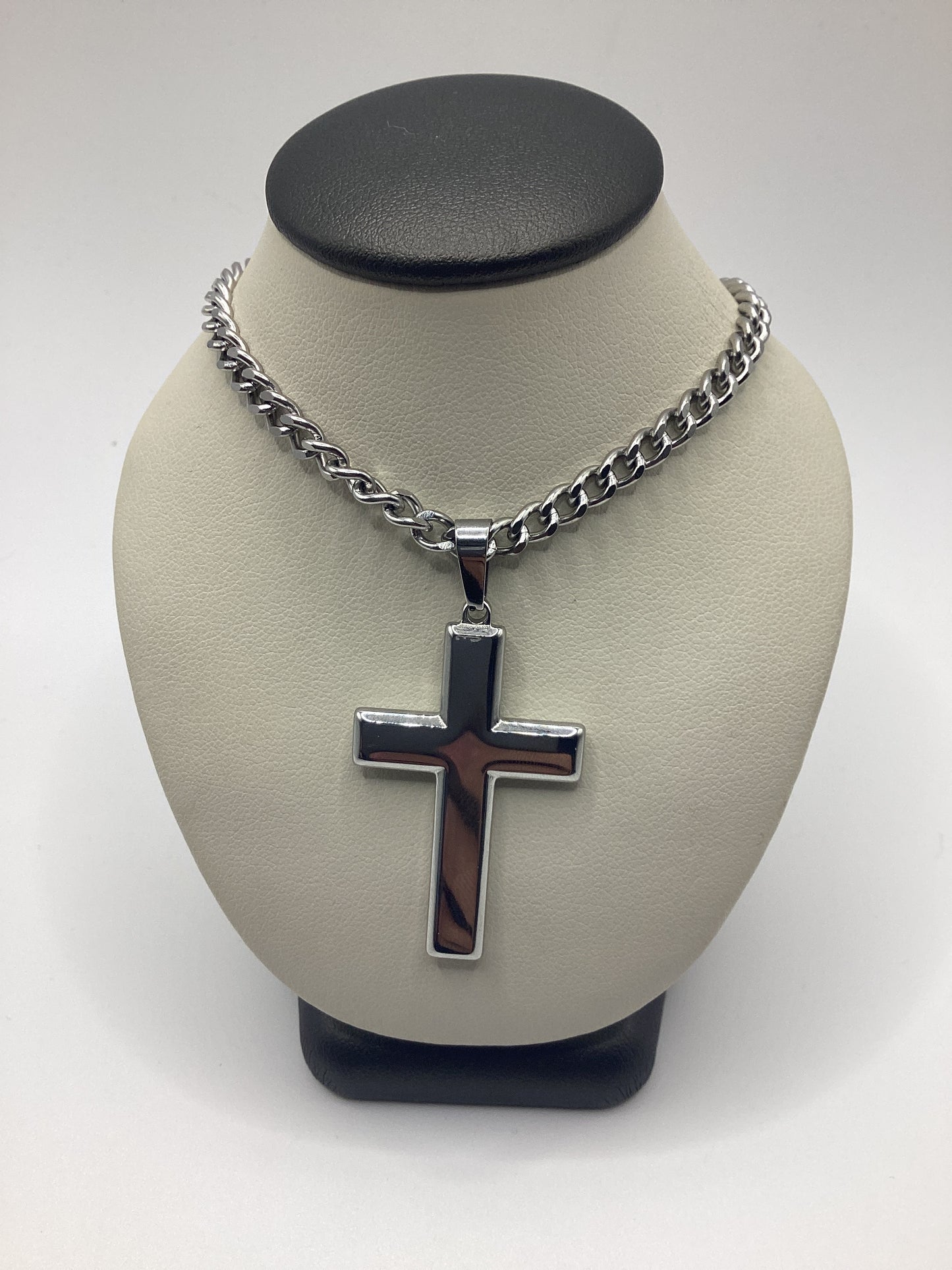 SL-7316 Stainless Stainless Steel Polished Cross Necklace