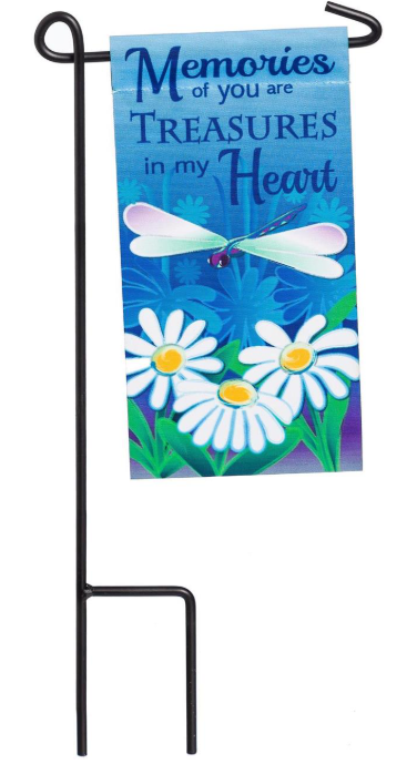 P2598 Evergreen Memorial Mini Flag Dragonfly