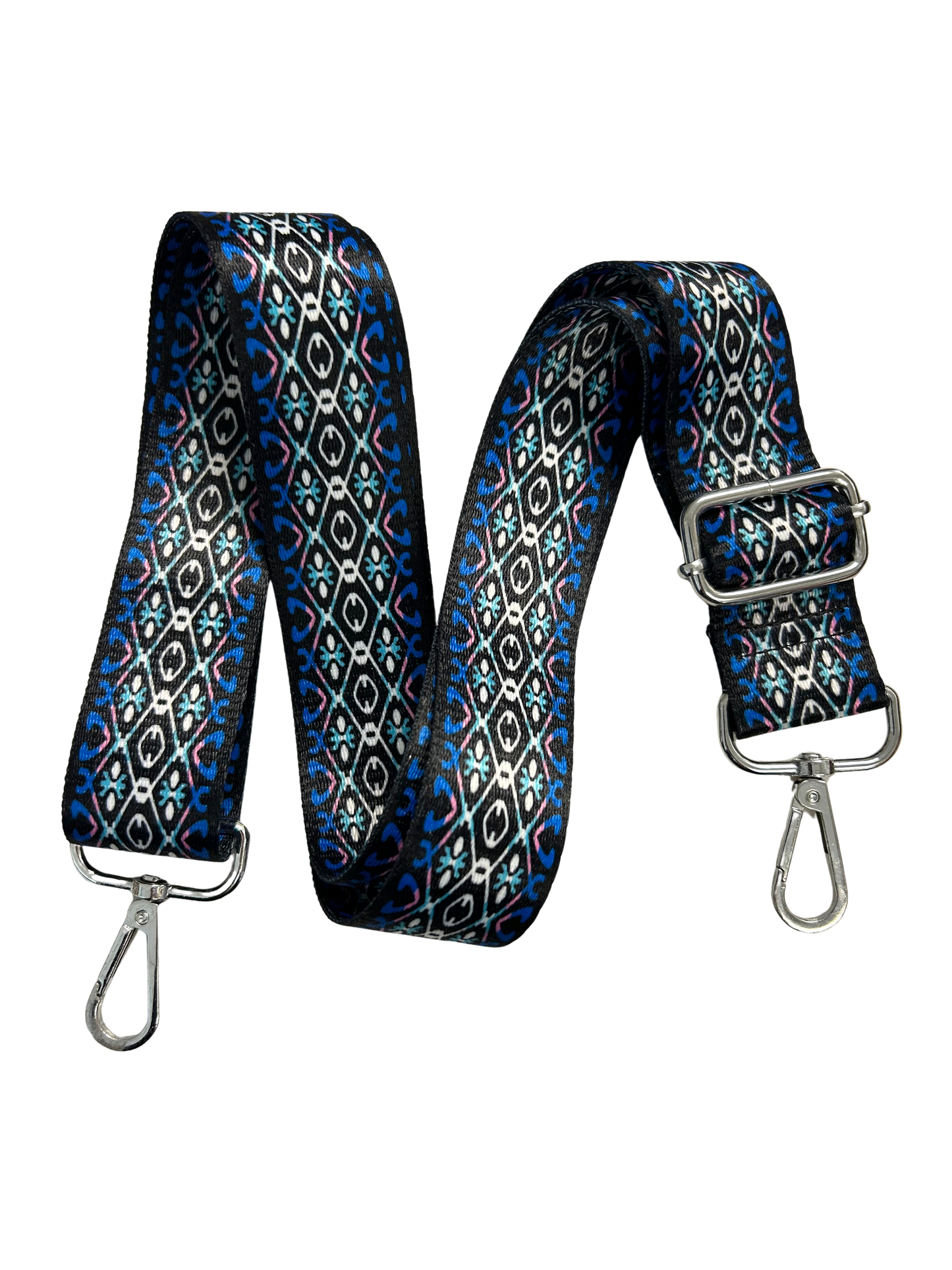 Multi Color Blue Guitar Strap