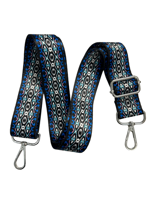 Multi Color Blue Guitar Strap
