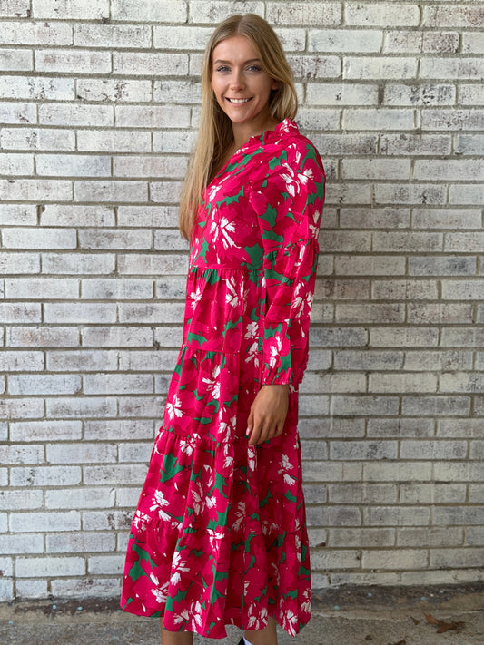 Mary Square Christina Pretty Poinsettia Dress