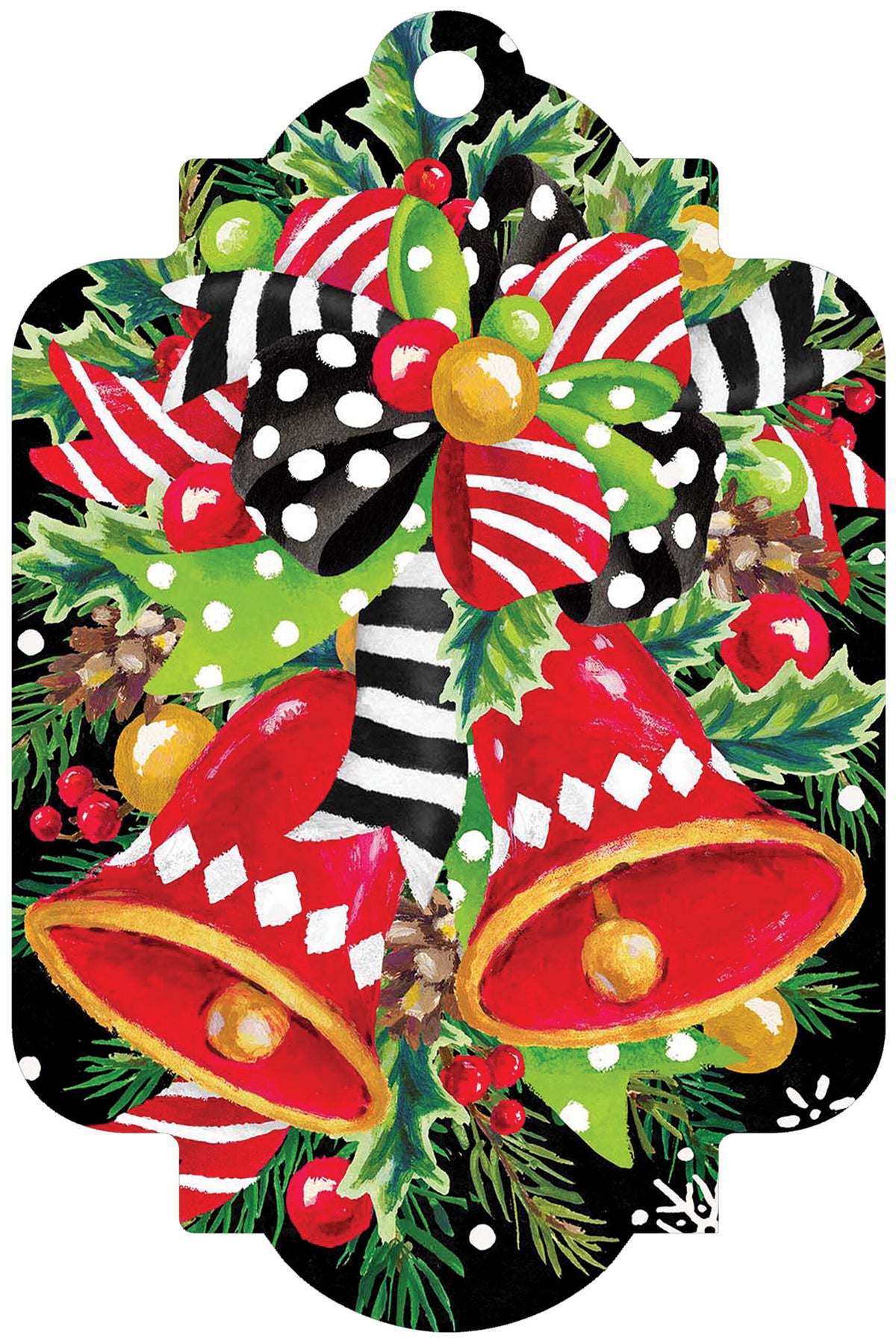 3666 Custom Decor Deluxe Door Decor Christmas Bells 0
