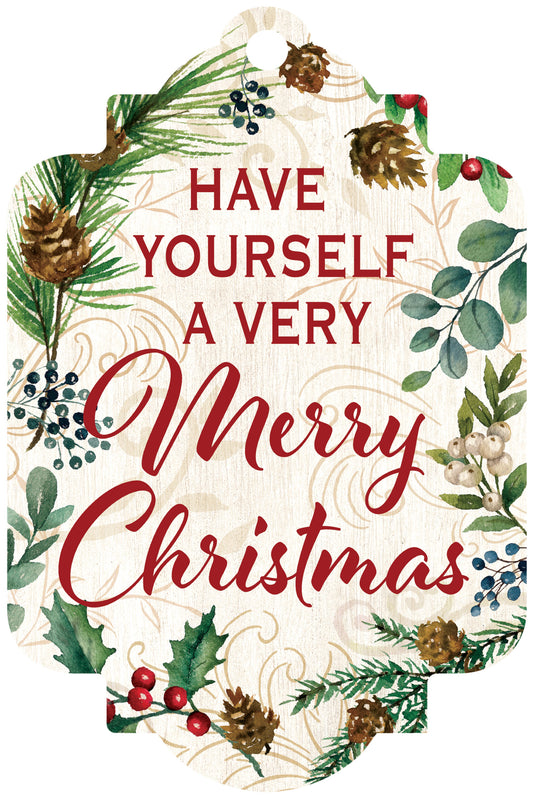 3667 Custom Decor Deluxe Door Decor Very Merry 0