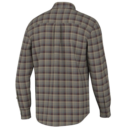 L1500039 Local Boy Gardner Stretch Flannel Tan Garnet Navy