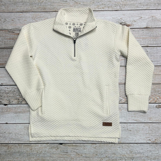 Wallace Quarter Zip Pullover in Ivory