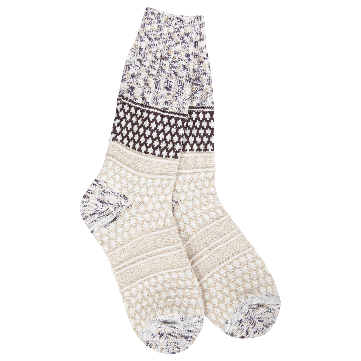 75352 WSGALFO World's Softest Socks Weekend Gallery Crew Cookie Dough Multi 0