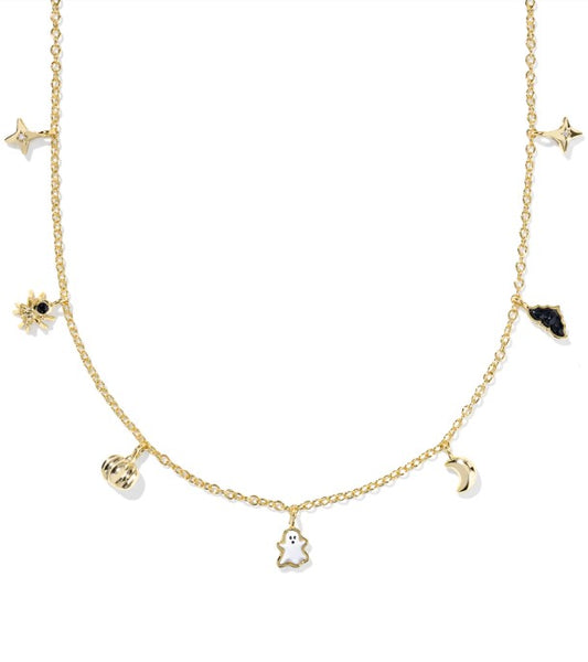 Kendra Scott Halloween Strand Necklace in Gold Multi Mix