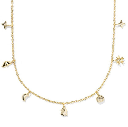 Kendra Scott Halloween Strand Necklace in Gold Multi Mix