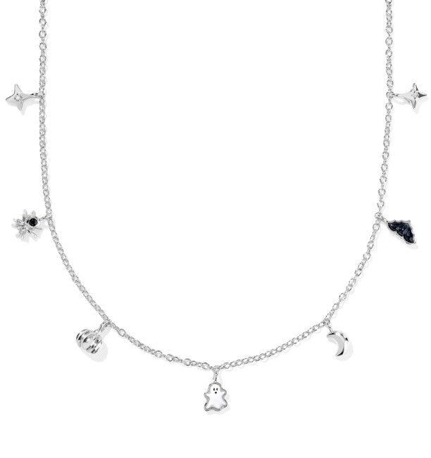 Kendra Scott Halloween Strand Necklace in Silver Multi Mix