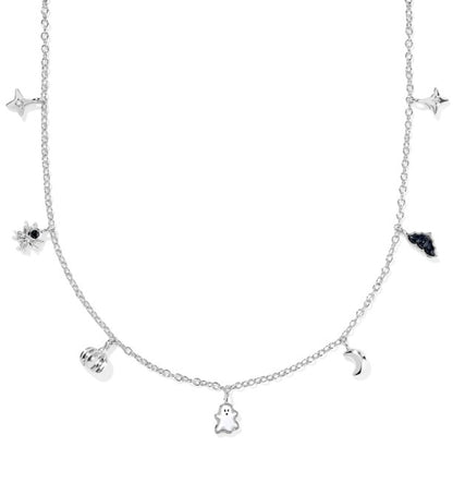 Kendra Scott Halloween Strand Necklace in Silver Multi Mix