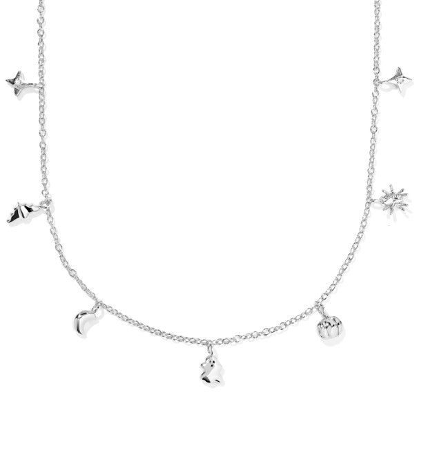 Kendra Scott Halloween Strand Necklace in Silver Multi Mix