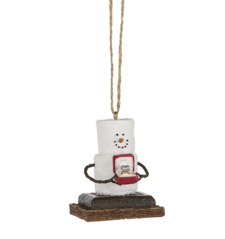 S'mores Engaged Ornament