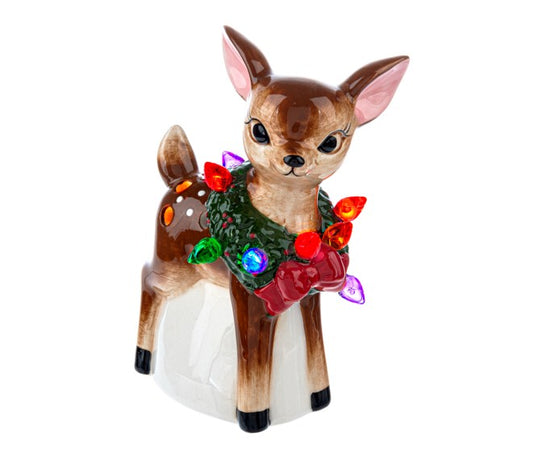 LED Light Up Retro Reindeer Mini Shimmer