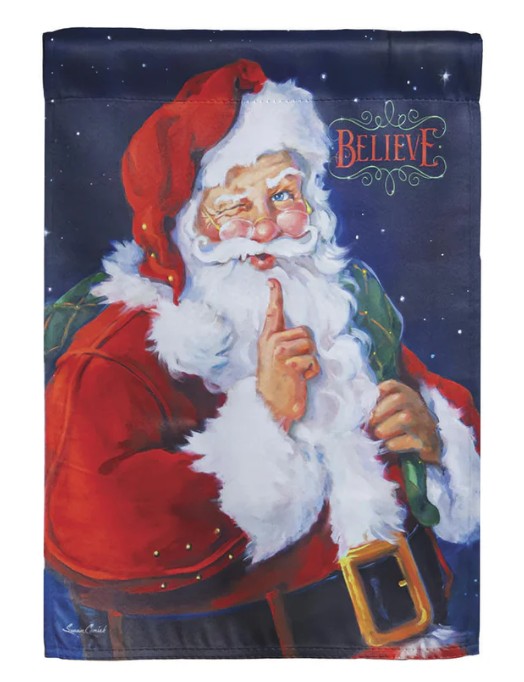 Believe Suede Garden Flag