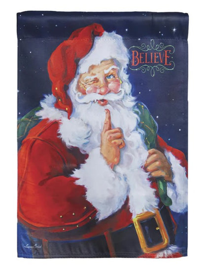 Believe Suede Garden Flag