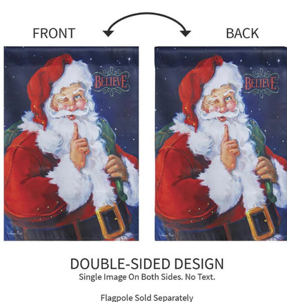 Believe Suede Garden Flag