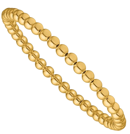 Gold Filled 6.5" 4mm Beaded Stretch Bracelet
