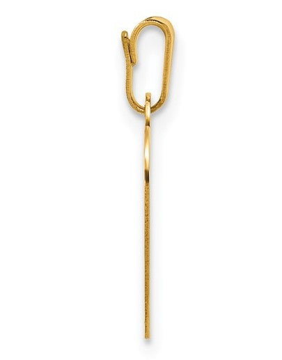 14K Gold Filled 13x14mm Thick Heart Disc Pendant