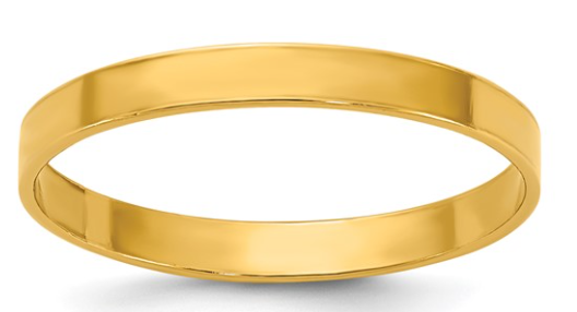 GRF108 1/20 14K Gold Filled 2.5MM Flat Ring
