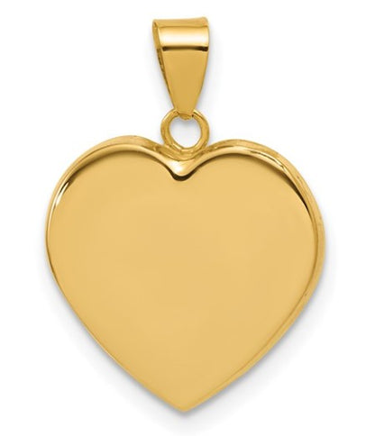 GFP116 14K Gold Filled 14mm Heart Pendant