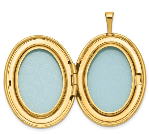 QLS112 14K Yellow Gold Filled 26MM Oval Locket