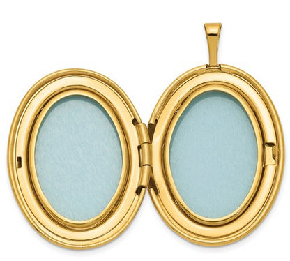 QLS112 14K Yellow Gold Filled 26MM Oval Locket