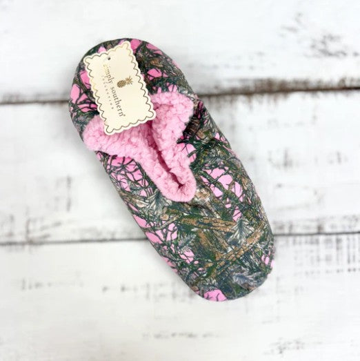 Simply Southern Slippers - Camo Pink